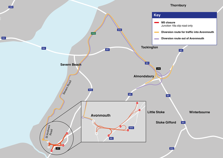 M5 Junction 18a Traffic Management National Grid ET   C NG H 0105 M5 Junction 18a Closure V7 